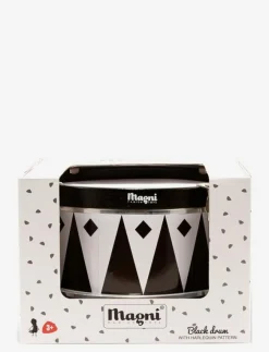 Barn Magni Toys Musikinstrument|Drum with harlequin, black - Musikinstrument