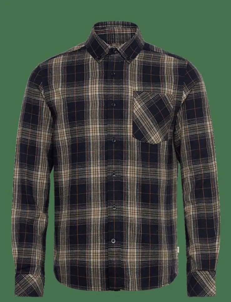Knowledge Cotton Apparel Dune regular check flannel shirt - Flanellskjortor| Skjortor