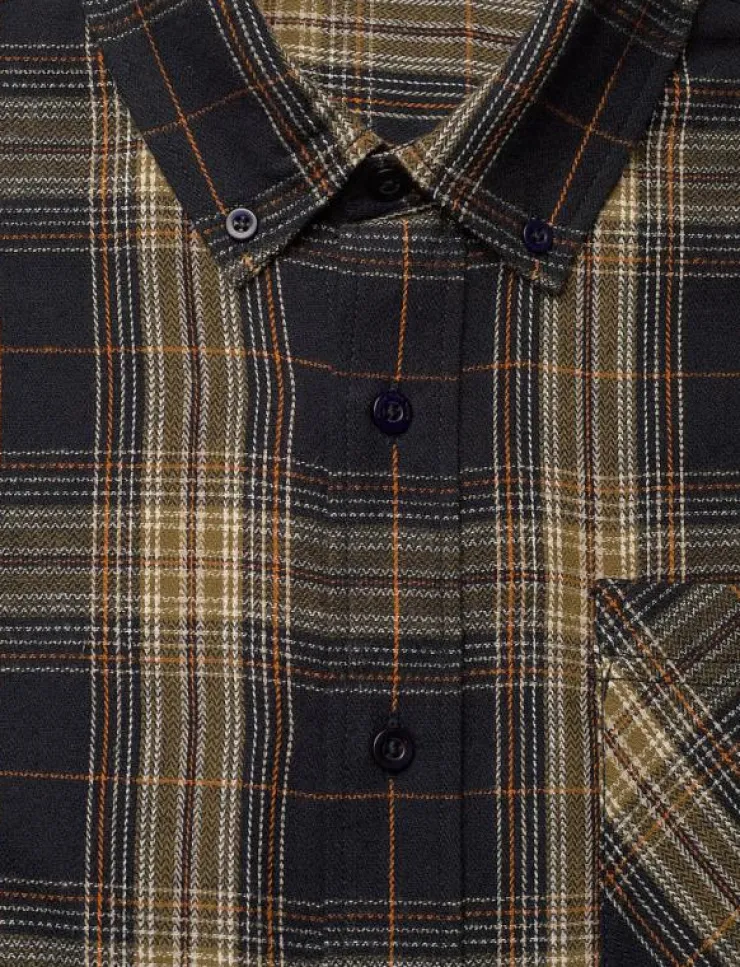 Knowledge Cotton Apparel Dune regular check flannel shirt - Flanellskjortor| Skjortor