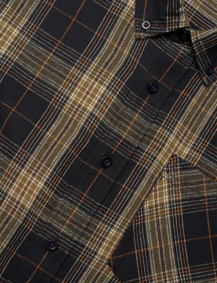 Knowledge Cotton Apparel Dune regular check flannel shirt - Flanellskjortor| Skjortor