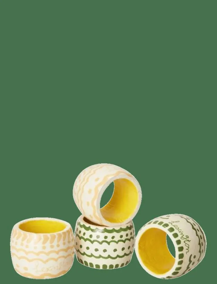 Lexington Home Serveringstillbehör|Easter Napkin Ring in Wood (Set of 4) - Servettringar & Servettställ