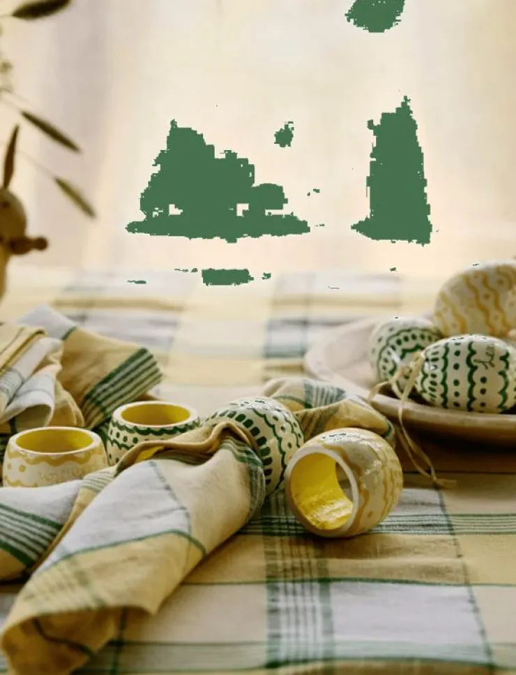 Lexington Home Serveringstillbehör|Easter Napkin Ring in Wood (Set of 4) - Servettringar & Servettställ