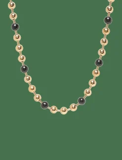 Kvinnor Bud to rose Smycken|Eclipse Long Necklace Ivory/Gold - Statementhalsband