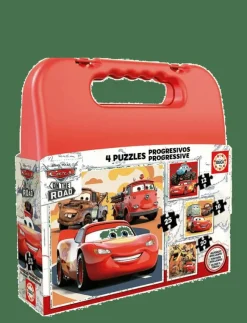 Educa 12-16-20-25 Cars - Klassiska pussel|Barn Leksaker|Leksaker