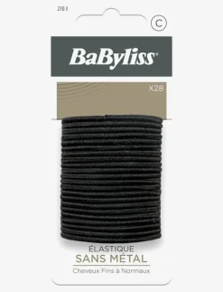 Babyliss Paris Elastics Black 28 pcs - Hårsnoddar|Kvinnor Hår|Håraccessoarer