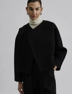 Kvinnor Malina Jackor & Kappor|Elia Cropped wool blend jacket - Ulljackor