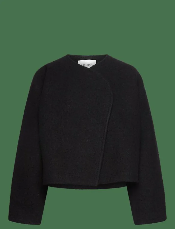 Kvinnor Malina Jackor & Kappor|Elia Cropped wool blend jacket - Ulljackor
