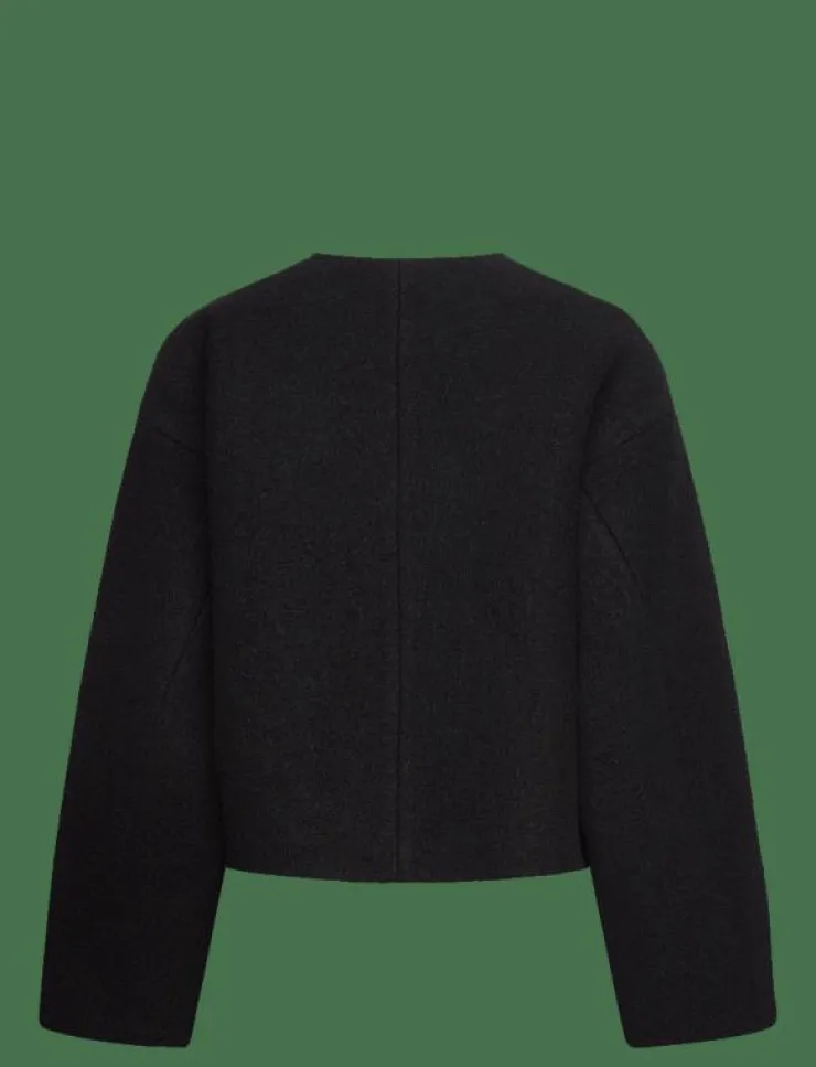 Kvinnor Malina Jackor & Kappor|Elia Cropped wool blend jacket - Ulljackor