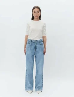 Day Birger et Mikkelsen Elijah - Blue Soft Denim - Vida byxor|Kvinnor Jeans