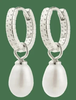Pilgrim ELLIANA earrings silver-plated - Hoops|Kvinnor Smycken