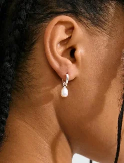 Pilgrim ELLIANA earrings silver-plated - Hoops|Kvinnor Smycken