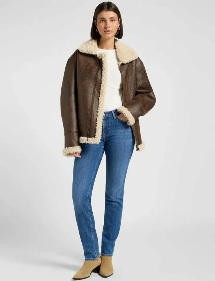 Kvinnor Lee Jeans Denimkläder|Jeans|ELLY - Slim jeans