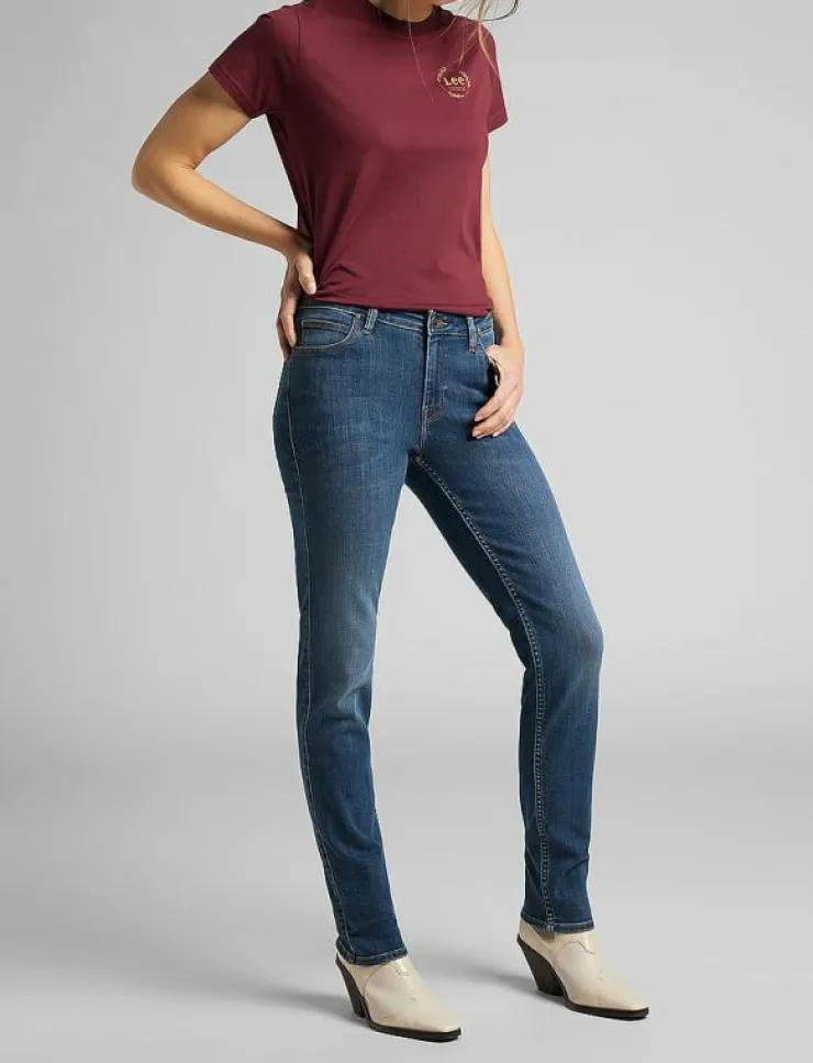 Kvinnor Lee Jeans Denimkläder|Elly - Slim jeans