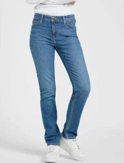 Kvinnor Lee Jeans Denimkläder|Jeans|ELLY - Straight jeans