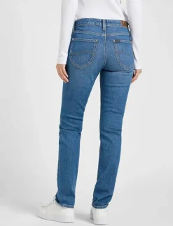Kvinnor Lee Jeans Denimkläder|Jeans|ELLY - Straight jeans