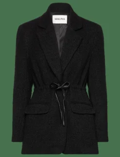 Kvinnor Malina Kavajer|Elodie drawstring boucle blazer - Bouclés