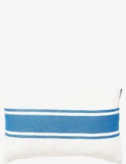 Lexington Home Kuddar & Filtar|Embroidery Center Striped Linen/Cott 60x40 Pillow - Kuddar