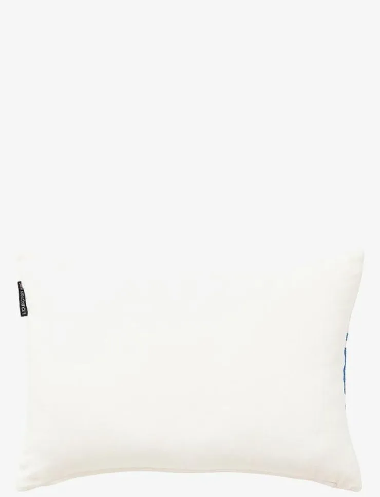 Lexington Home Kuddar & Filtar|Embroidery Center Striped Linen/Cott 60x40 Pillow - Kuddar