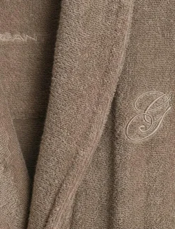 GANT Morgonrockar|Badrumstextilier|EMBROIDERY ROBE - Morgonrock