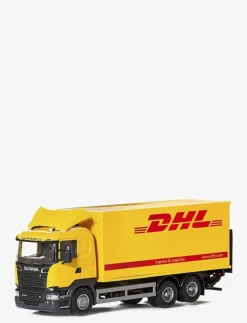 Barn EMEK Leksaksfordon & Bilar|TRANSPORTBIL DHL 1:25 - Byggmaskiner