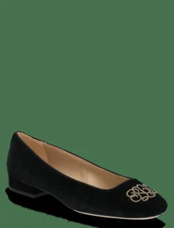 Lauren Ralph Lauren Emellie Logo Velvet Ballet Flat - Ballerinas|Kvinnor Ballerinaskor