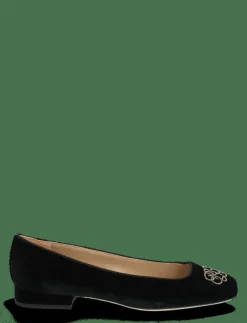 Lauren Ralph Lauren Emellie Logo Velvet Ballet Flat - Ballerinas|Kvinnor Ballerinaskor