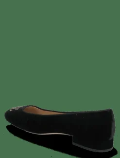 Lauren Ralph Lauren Emellie Logo Velvet Ballet Flat - Ballerinas|Kvinnor Ballerinaskor