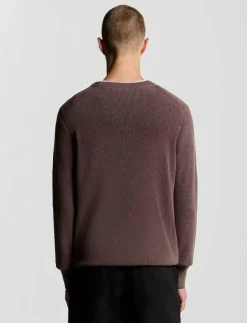 Lyle & Scott Engineered Rib Crew Neck - Rundhalsad| Stickat