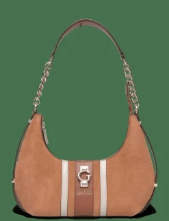 Kvinnor GUESS Axelremsväskor|ERENIA TOP ZIP SHOULDER BAG - Axelremsväskor