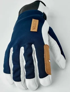 Kvinnor Hestra Accessoarer|Handskar|Ergo Grip Active Wool Terry - 5 finger Black/Offwhite - Fingervantar