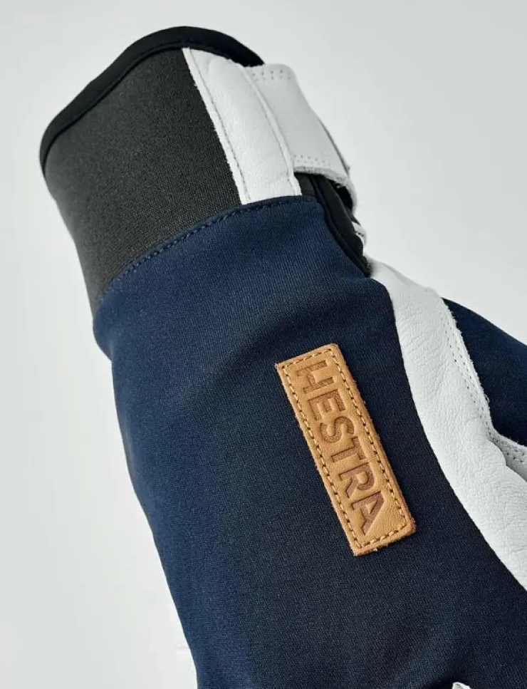 Kvinnor Hestra Accessoarer|Handskar|Ergo Grip Active Wool Terry - 5 finger Black/Offwhite - Fingervantar