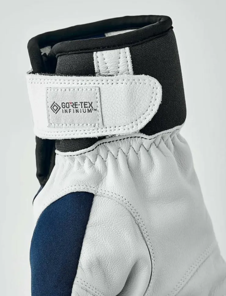 Kvinnor Hestra Accessoarer|Handskar|Ergo Grip Active Wool Terry - 5 finger Black/Offwhite - Fingervantar
