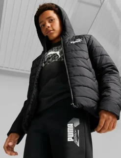 Barn PUMA Ytterkläder|ESS Hooded Padded Jacket - Dunjackor & fodrade jackor
