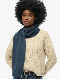 Superdry Sjalar & Halsdukar|ESSENTIAL LOGO KNITTED SCARF - Halsdukar