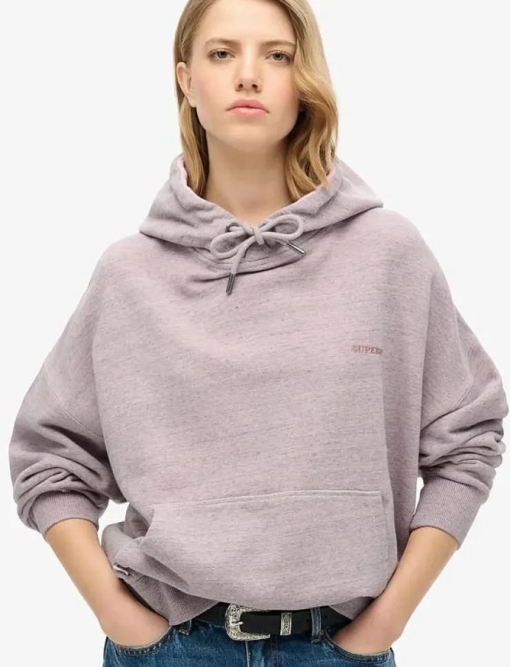 Superdry ESSENTIAL LOGO OVERDYED HOODIE - Huvtröjor|Kvinnor Sweatshirts