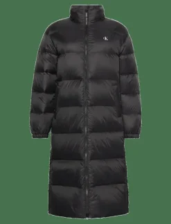 Kvinnor Calvin Klein Jeans Jackor & Kappor|ESSENTIAL MIDWEIGHT LONG PUFFER - Dunkappor