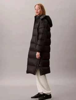 Kvinnor Calvin Klein Jeans Jackor & Kappor|ESSENTIAL MIDWEIGHT LONG PUFFER - Dunkappor