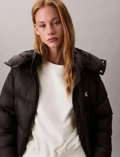 Kvinnor Calvin Klein Jeans Jackor & Kappor|ESSENTIAL MIDWEIGHT LONG PUFFER - Dunkappor