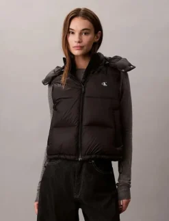 Calvin Klein Jeans ESSENTIAL MIDWEIGHT PUFFER VEST - Vadderade västar|Kvinnor Västar
