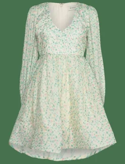 Malina Estelle v-neck chiffon mini dress - Korta klänningar|Kvinnor Klänningar