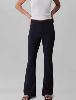 Calvin Klein EU STRETCH CREPE STRAIGHT PANT - Kostymbyxor|Kvinnor Byxor