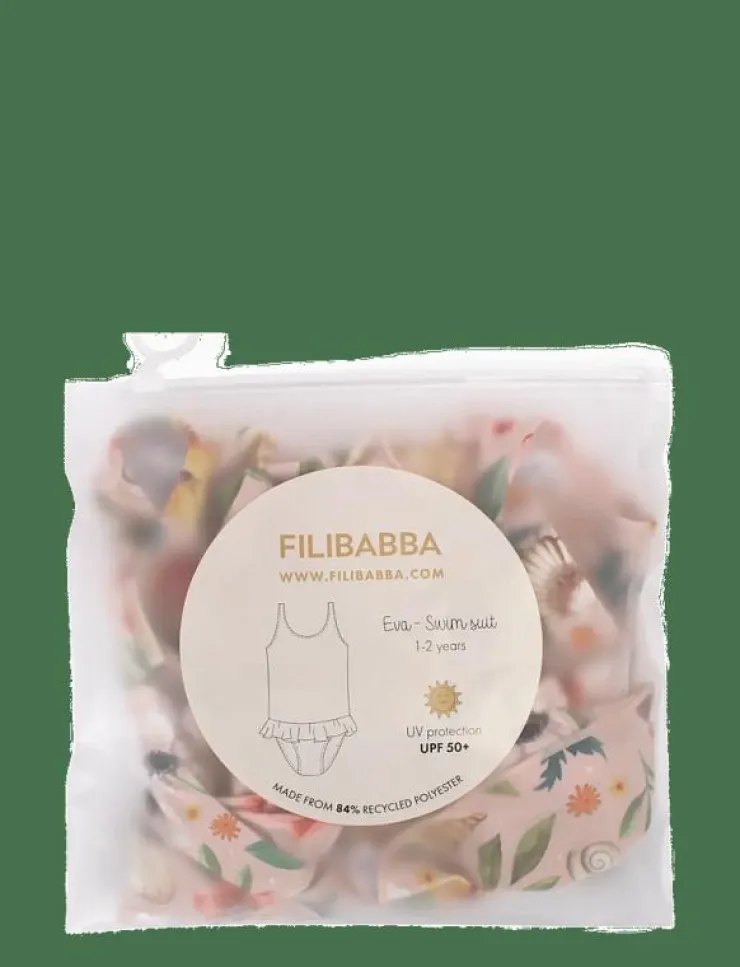 Filibabba Eva – Badedragt 1-2 år – Ocean Blossom - Baddräkt|Barn Badkläder