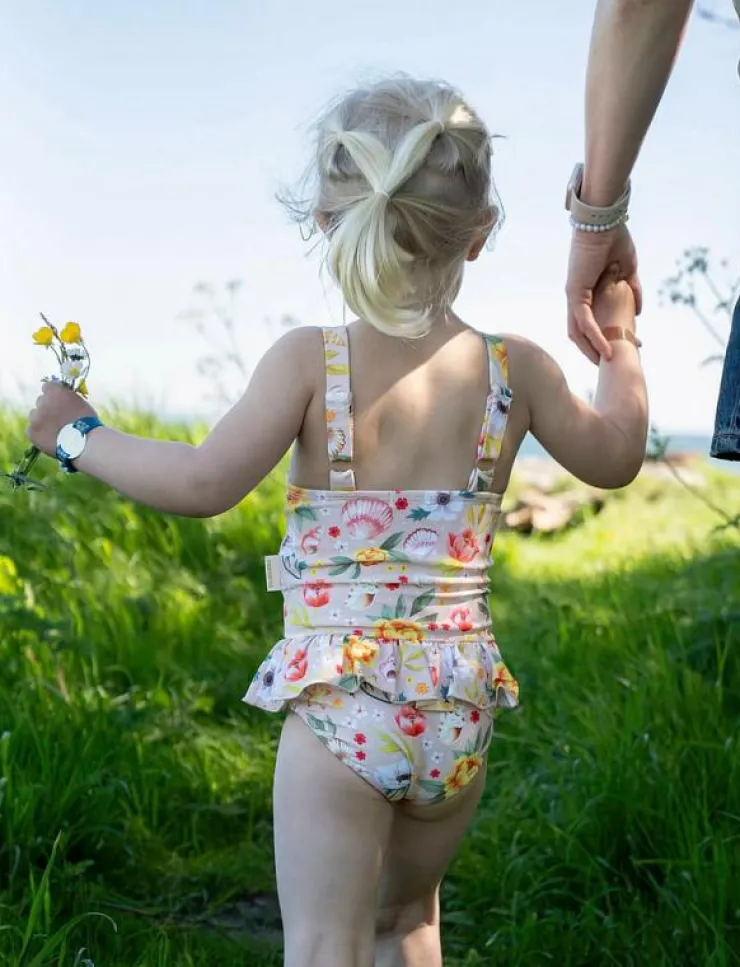 Filibabba Eva – Badedragt 1-2 år – Ocean Blossom - Baddräkt|Barn Badkläder