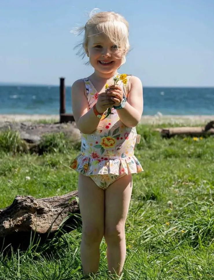 Filibabba Eva – Badedragt 1-2 år – Ocean Blossom - Baddräkt|Barn Badkläder