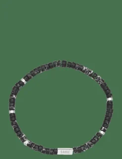 Samie Smycken|Evolution - Slim bracelet with black beads - Armband