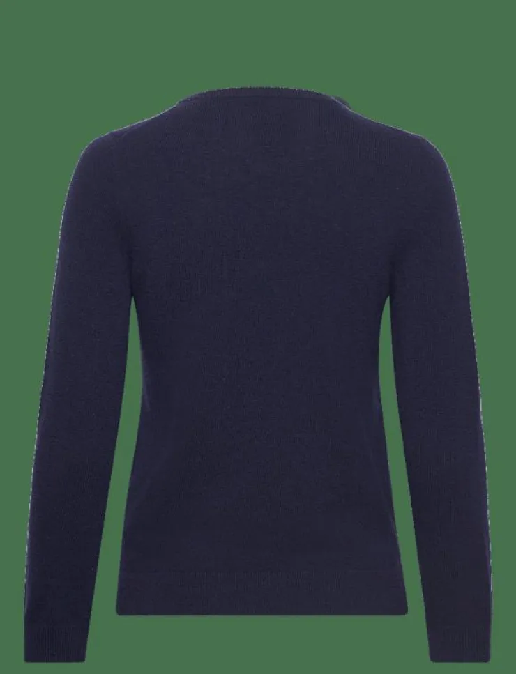 GANT EXTRAFINE LAMBSWOOL BLEND V-NECK - Stickat|Kvinnor Plus Size & Curvy|Stickat