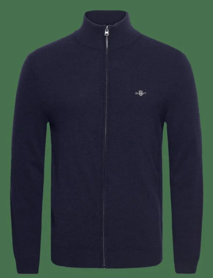 GANT Stickat|EXTRAFINE LAMBSWOOL ZIP CARDIGAN - Full Zip tröjor