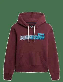 Kvinnor Superdry Sweatshirts|FADED CORE HOOD - Huvtröjor