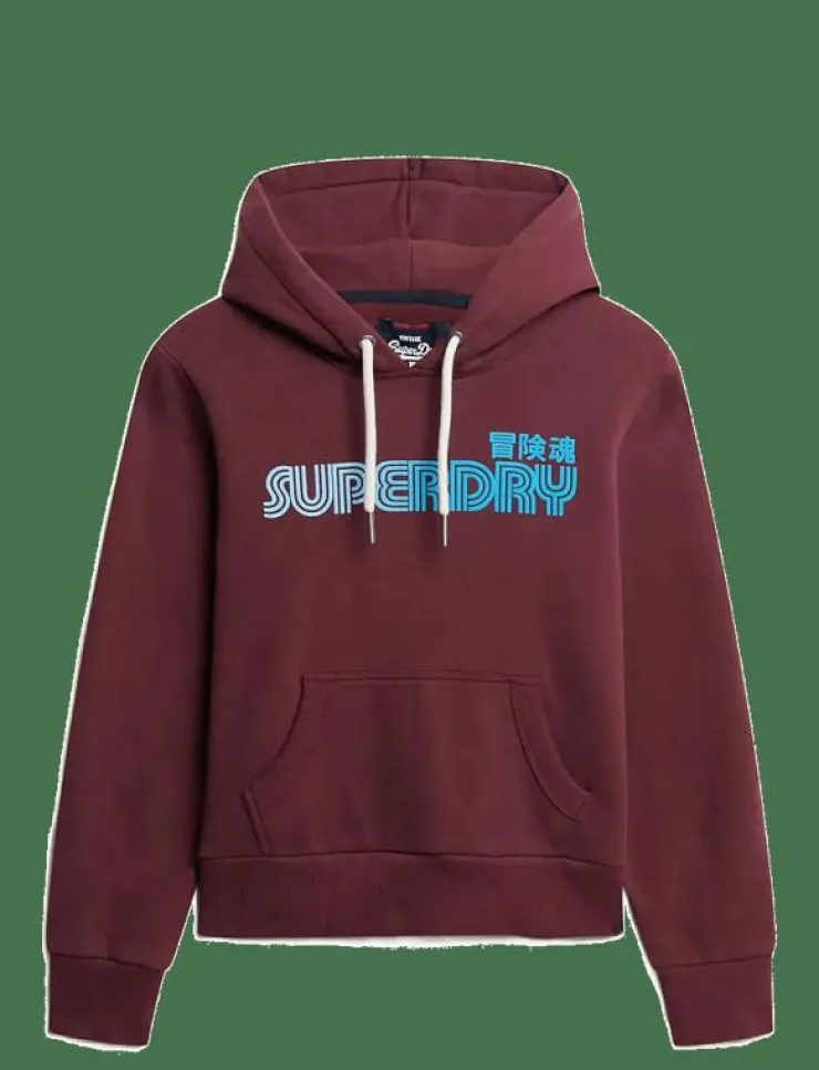 Kvinnor Superdry Sweatshirts|FADED CORE HOOD - Huvtröjor