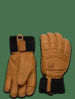 Kvinnor Hestra Accessoarer|Handskar|Fall Line - 5 finger Black/Black - Fingervantar